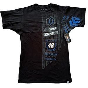 NASCAR “Jimmie Johnson #48” Black Med. Double Sided Graphics T-shirt NWT